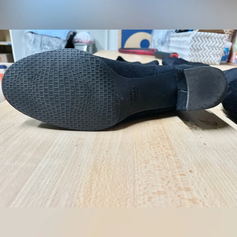 stuart weitzman 5050 mid boot black suede - Picture 8 of 8